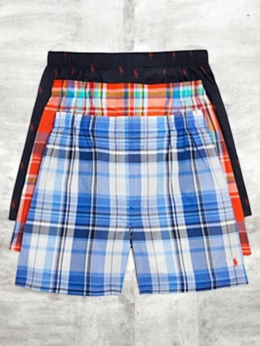 Polo Ralph Lauren Classic Fit Woven Boxers, Set of 3